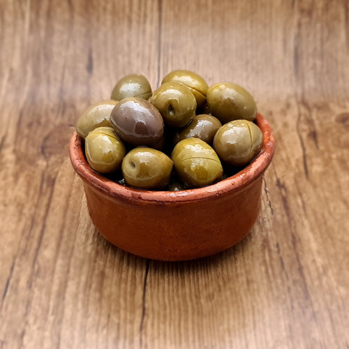 Greek Cracked Green Olives